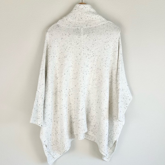 Loft Flecked Turtleneck Poncho Sweater Oversized Small New NWT - Picture 5 of 8